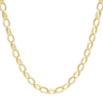 9ct Yellow Gold Belcher Chain 24" 5.5mm