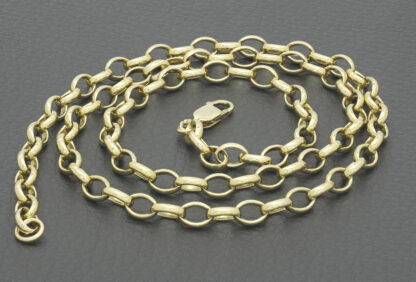 9ct Yellow Gold Belcher Chain 24" 5.5mm - Image 4