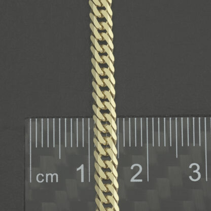 9ct Yellow Gold Curb Bracelet 7.5" 4mm - Image 2