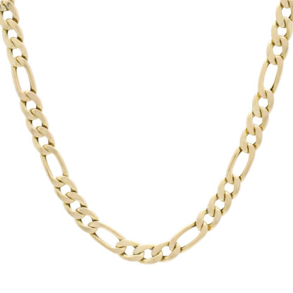 9ct Yellow Gold Figaro Chain 20.5" 6mm