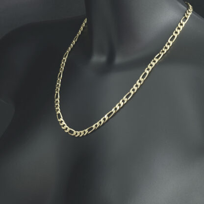 9ct Yellow Gold Figaro Chain 20.5" 6mm - Image 3