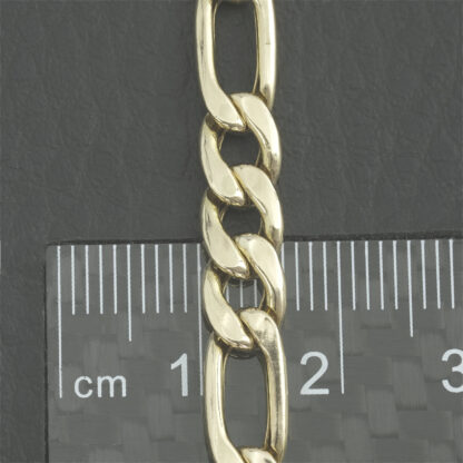 9ct Yellow Gold Figaro Chain 20.5" 6mm - Image 2