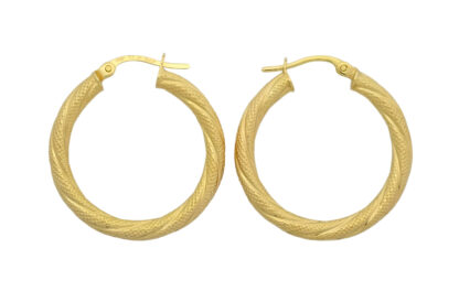 9ct Yellow Gold Hoop Earrings