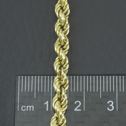 18ct Yellow Gold Rope Chain 21" 4.5mm - Image 5