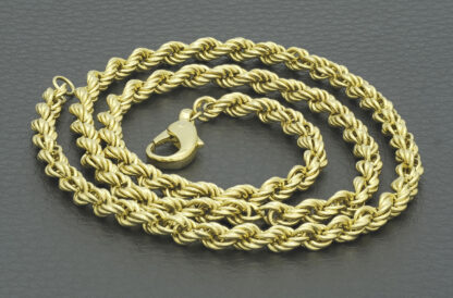 18ct Yellow Gold Rope Chain 21" 4.5mm - Image 2