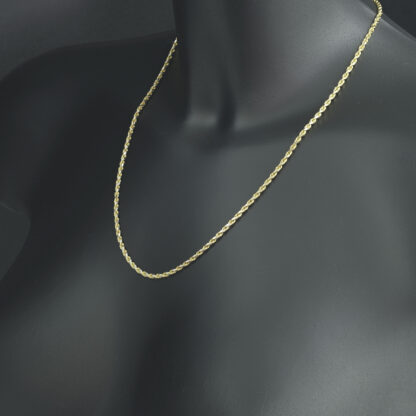 18ct Yellow Gold Diamond Cut Rope Chain 20'' 2mm - Image 3