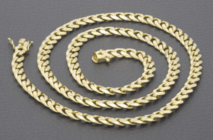 18ct Yellow Gold Curb Chain 22'' 6mm - Image 2
