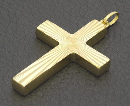 18ct Yellow Gold Cross Pendant - Image 2