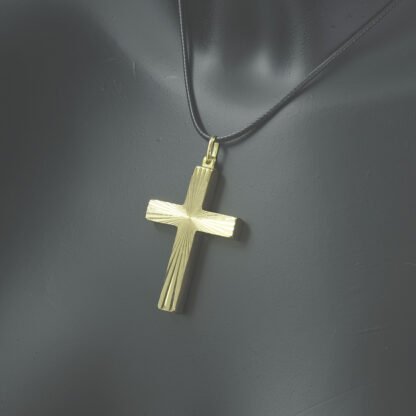 18ct Yellow Gold Cross Pendant - Image 4