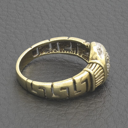 9ct Yellow Gold Gemstone Boxing Glove Ring - Image 4