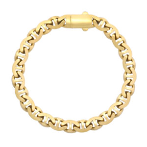 18ct Yellow Gold Marina Bracelet 8&#8243; 7.5mm