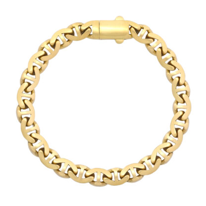 18ct Yellow Gold Marina Bracelet 8" 7.5mm