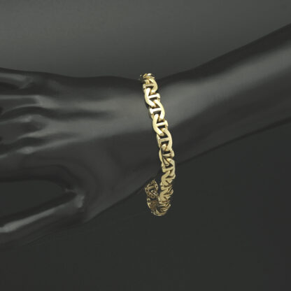 18ct Yellow Gold Marina Bracelet 8" 7.5mm - Image 2