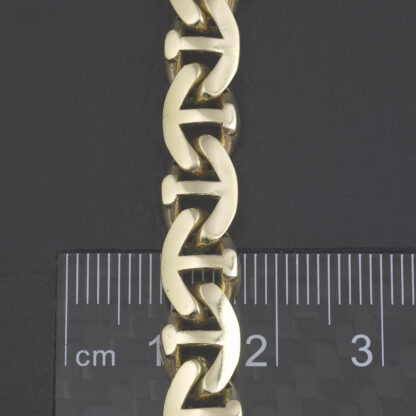 18ct Yellow Gold Marina Bracelet 8" 7.5mm - Image 3