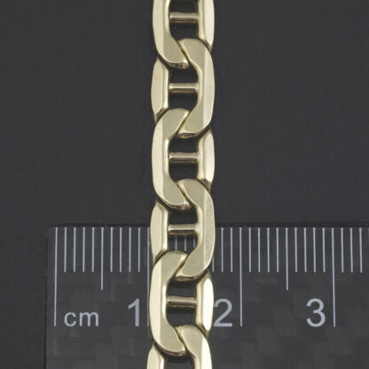 9ct Yellow Gold Marina Bracelet 8" 7mm - Image 3