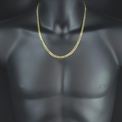 9ct Yellow Gold Curb Chain 22" 5.5mm - Image 3