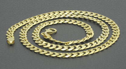 9ct Yellow Gold Curb Chain 22" 5.5mm - Image 5