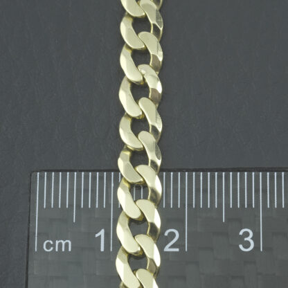 9ct Yellow Gold Curb Chain 22.5" 6mm - Image 4