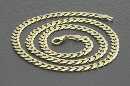 9ct Yellow Gold Curb Chain 22.5" 6mm - Image 5