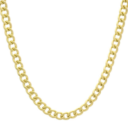 18ct Yellow Gold Curb Chain 20" 5.5mm