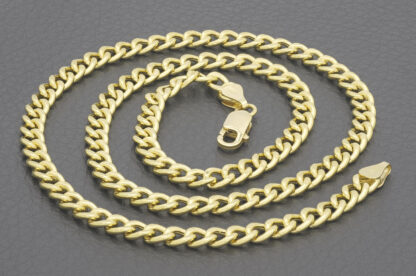 18ct Yellow Gold Curb Chain 20" 5.5mm - Image 4