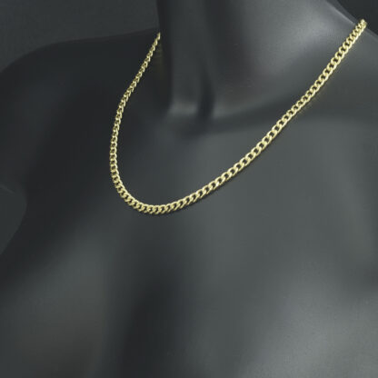 18ct Yellow Gold Curb Chain 20" 5.5mm - Image 3