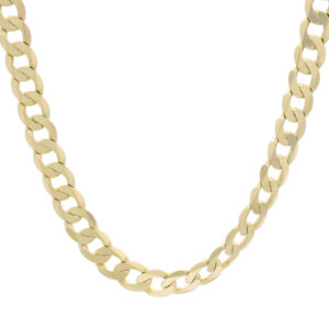 9ct Yellow Gold Curb Chain 20&#8243; 7mm