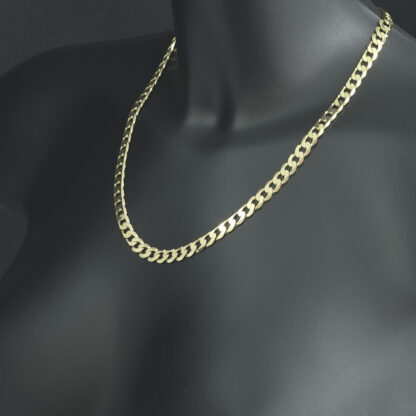 9ct Yellow Gold Curb Chain 20" 7mm - Image 3