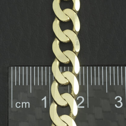 9ct Yellow Gold Curb Chain 20" 7mm - Image 2