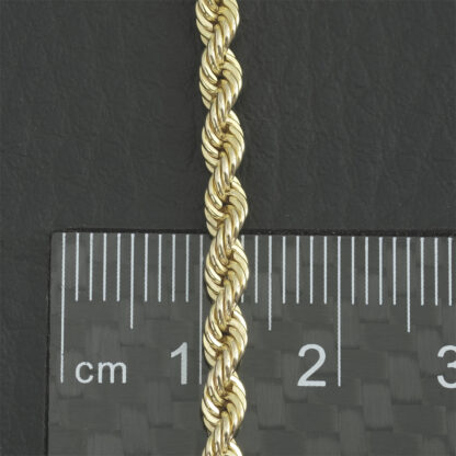 9ct Yellow Gold Rope Chain 24" 3mm - Image 2