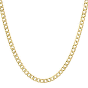 9ct Yellow Gold Curb Chain 20&#8243; 4mm