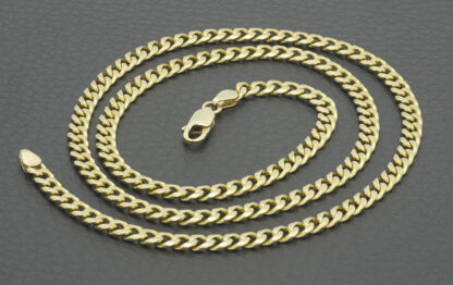 9ct Yellow Gold Curb Chain 20" 4mm - Image 4