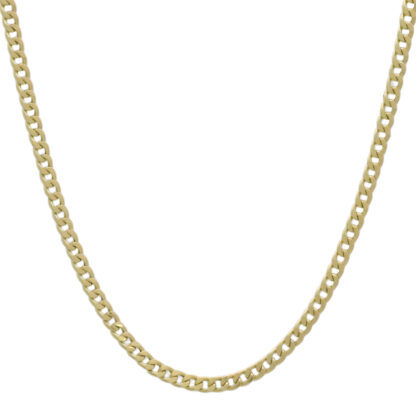 18ct Yellow Gold Curb Chain 20" 2.5mm