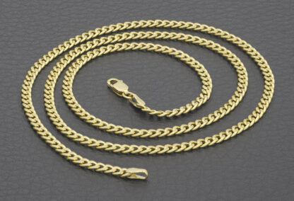 18ct Yellow Gold Curb Chain 20" 2.5mm - Image 4