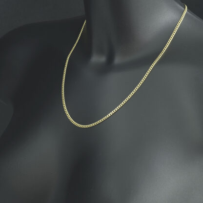 18ct Yellow Gold Curb Chain 20" 2.5mm - Image 3