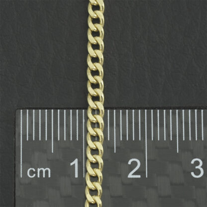 18ct Yellow Gold Curb Chain 20" 2.5mm - Image 2