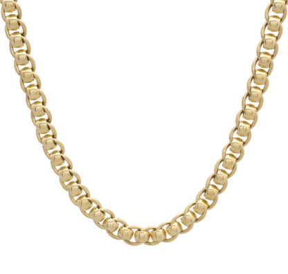 9ct Yellow Gold Roller Ball Chain 20" 6mm
