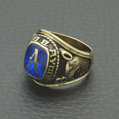 10ct Yellow Gold College Ring - Image 2