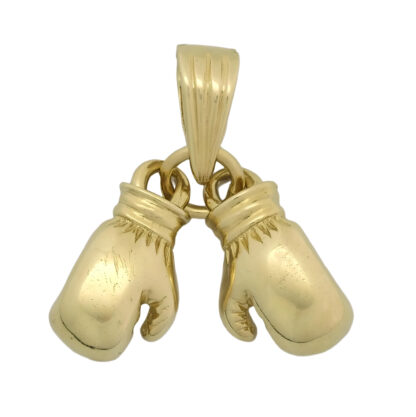 9ct Yellow Gold Boxing Gloves Pendant