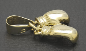 9ct Yellow Gold Boxing Gloves Pendant
