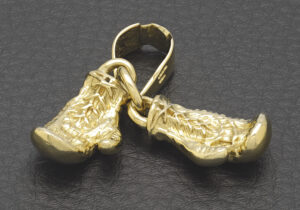 9ct Yellow Gold Boxing Gloves Pendant