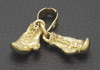 9ct Yellow Gold Boxing Gloves Pendant - Image 3