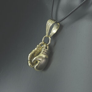 9ct Yellow Gold Boxing Gloves Pendant