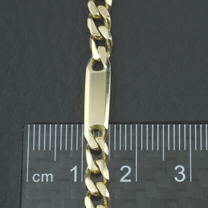 9ct Yellow Gold Fancy Figaro Chain 21.5" 5mm - Image 4