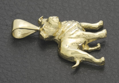 9ct Yellow Gold Bulldog Pendant - Image 3