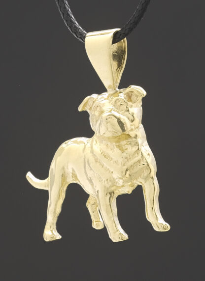 9ct Yellow Gold Bulldog Pendant - Image 4