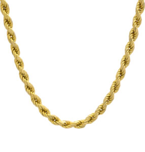 9ct Yellow Gold Rope Chain 30&#8243; 4.5mm