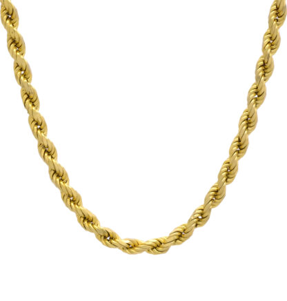 9ct Yellow Gold Rope Chain 30" 4.5mm