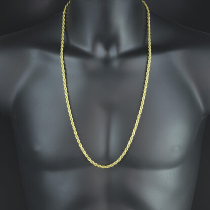 9ct Yellow Gold Rope Chain 30" 4.5mm - Image 2