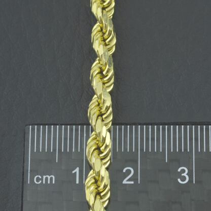 9ct Yellow Gold Rope Chain 30" 4.5mm - Image 3
